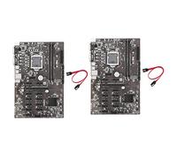 Tweovnai 2X Carte Mère B250B ETH Exploitation Minière + Câble SATA LGA1151 DDR4 12X Emplacement