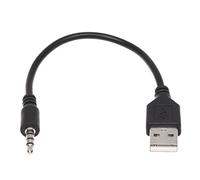 Tweovnai 3.5mm Audio AUX Jack USB 2.0 Male Chargeur Cable Adaptateur Cordon pour Voiture MP3
