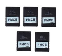 Tweovnai 5 PièCes SéRies/Lot FMCB Carte McBoot Gratuite pour PS2 pour Carte MéMoire Playstation2 V1.953 OPL Boot, 16 MB