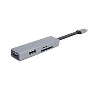 Tweovnai Adaptateur Hub USB C 6 en 1 Type-C vers PD + USB C + USB3.0X1 + USB2.0X1 + SD/TF2.0 Hub Multifonctionnel pour Ordinateur Portable USB C