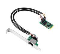 Tweovnai Adaptateur RéSeau Gigabit 2.5G -T Puce I225 Clé M.2 B/M 2500Mbps vers Carte Ethernet PCIe 2.5Gb Carte ContrôLeur LAN RJ45