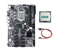 Tweovnai B75 12 PCIE ETH Mining Carte MèRe + G1630 CPU + Câble de Commutation LGA1155 MSATA USB3.0 SATA3.0 DDR3 B75 BTC Miner Carte MèRe