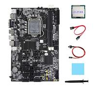 Tweovnai B75 12 PCIE ETH Mining Carte MèRe + I3 21XX CPU + Câble SATA + Câble de Commutation + Coussin Thermique + Graisse Thermique Carte MèRe BTC Miner