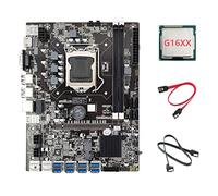 Tweovnai B75 ETH Mining Carte MèRe 8XPCIE Adaptateur USB + G16XX CPU + 2XSATA Câble LGA1155 MSATA B75 USB Miner Carte MèRe