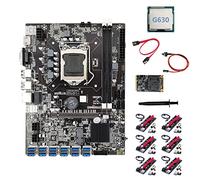 Tweovnai B75 ETH Mining Motherboard 12XUSB3.0+G630 CPU+128G SSD+6XVER009S Riser Card+SATA Cable+Switch Cable+Thermal Grease