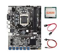 Tweovnai B75 USB ETH Mining Carte MèRe + G2020 CPU + Câble SATA + Câble de Commutation 12XPCIE vers USB3.0 DDR3 LGA1155 BTC Miner Carte MèRe