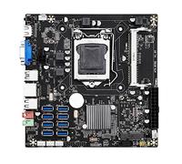 Tweovnai B75E 8 Carte BTC Carte MèRe MinièRe 8XUSB3.0 à PClE 1X GPU Slot B75 Puce LGA1155 MSATA + VGA Carte MèRe Prise en Charge DDR3 RAM