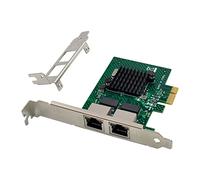 Tweovnai BCM5720 PCIE X1 Carte RéSeau Gigabit Ethernet Carte Adaptateur RéSeau Serveur Double Port Compatible avec WOL PXE VLAN