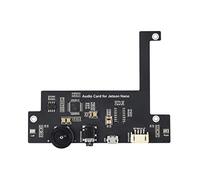 Tweovnai Carte D'Extension de Sortie Audio pour NvidiaJetson Nano B01 2GB Carte Son avec Protecteur et Kit de Haut-Parleurs