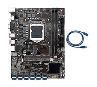 Tweovnai Carte MèRe B250C 12 Cartes BTC Mining avec Câble D'Extension USB 1M 12XUSB3.0 vers Pice X1 Emplacement GPU LGA1151 DDR4 RAM MSATA