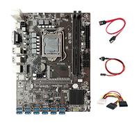 Tweovnai Carte MèRe B250C BTC Miner + Câble 4 Broches vers SATA + Câble de Commutation + Câble SATA 12 PCIE vers USB3.0 Emplacement GPU LGA1151 pour ETH Mining