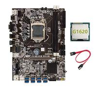 Tweovnai Carte MèRe B75 BTC Mining + CPU G1620 + Câble SATA LGA1155 Adaptateur USB 8XPCIE DDR3 MSATA B75 Carte MèRe USB BTC Miner