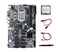 Tweovnai Carte MèRe B75 ETH Mining 12 PCIE + G5XX CPU + Câble SATA + Câble de Commutation + Graisse Thermique LGA1155 Carte MèRe B75 BTC Miner