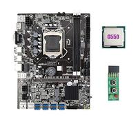 Tweovnai Carte MèRe B75 USB ETH Mining 8XUSB3.0 + G550 CPU + Carte de Commutation LGA1155 DDR3 MSATA USB3.0 B75 USB BTC Miner Carte MèRe