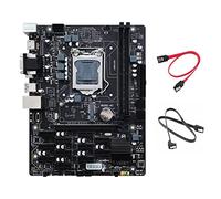 Tweovnai Carte MèRe MinièRe B250 V2.1 BTC + Câble 2XSATA 12XPCIE LGA1151 Double Canal DDR4 MSATA USB3.0 Carte MèRe MinièRe B250 ETH