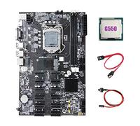 Tweovnai Carte MèRe MinièRe B75 12 PCIE ETH + CPU G550 + Câble SATA + Câble de Commutation LGA1155 MSATA DDR3 B75 BTC Mineur Carte MèRe