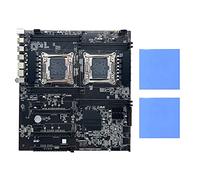 Tweovnai Carte MèRe MinièRe X99 à Double Socket avec 2 Tampons Thermiques LGA2011-3 Dual CPU DDR4 RAM Slots 8XSATA2.0 Desktop Motherboard