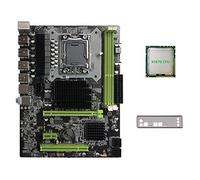 Tweovnai Carte MèRe X58 LGA1366 Prise en Charge de la Carte MèRe D'Ordinateur XEON X5650 X5670 SéRie CPU Prise en Charge Carte Graphique avec Processeur X5670
