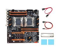 Tweovnai Carte MèRe X99 Dual CPU Slot+Câble SATA+Câble de Commutation+Baffle+2XThermal Pad LGA 2011 DDR4 SATA 3.0 Support 2011-V3 CPU