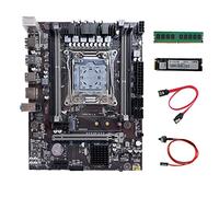 Tweovnai Carte MèRe X99 LGA2011-3 Carte MèRe D'Ordinateur avec SSD M.2 128G + DDR4 4G 2666 MHz RAM + Câble SATA + Câble de Commutation