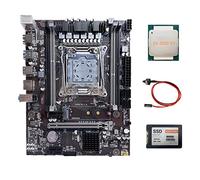 Tweovnai Carte MèRe X99 LGA2011-3 Prise en Charge de la Carte MèRe D'Ordinateur DDR4 ECC RAM avec E5 2650 V3 CPU + SATA3 SSD 128G + Câble de Commutation