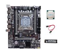 Tweovnai Carte MèRe X99 LGA2011-3 Prise en Charge de la Carte MèRe D'Ordinateur DDR4 ECC RAM avec E5 2666 V3 CPU + M.2 NVME SSD 128G + Câble SATA