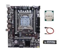 Tweovnai Carte MèRe X99 LGA2011-3 Prise en Charge de la Carte MèRe D'Ordinateur MéMoire RAM DDR4 avec CPU E5 2620 V3 + Câble de Commutation + M.2 SSD 128G