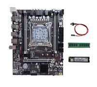 Tweovnai Carte MèRe X99 LGA2011-3 Prise en Charge de la Carte MèRe D'Ordinateur RAM DDR4 avec SSD M.2 128G + DDR4 4G 2133 MHz RAM + Câble de Commutation
