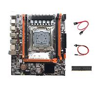 Tweovnai Carte MèRe X99H LGA2011-3 Prise en Charge de la Carte MèRe D'Ordinateur MéMoire RAM DDR4 avec RAM DDR4 4G 2133 MHz + Câble SATA + Câble de Commutation