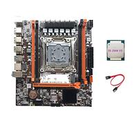 Tweovnai Carte MèRe X99H LGA2011-3 Prise en Charge de la Carte MèRe D'Ordinateur Xeon E5 2678 2666 V3 Series CPU avec E5 2666V3 CPU + Câble SATA