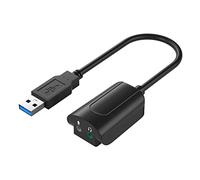 Tweovnai Carte Son USB 7.1 Microphone Casque Adaptateur Audio Carte Son Filaire pour Ordinateur TV Projecteur Carte Son Externe