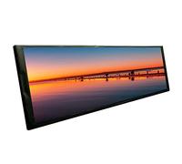 Tweovnai ÉCran Secondaire de BoîTier de PC IPS de 7,9 Pouces, Affichage de Publicité de Barre éTiréE de Surveillance de TempéRature D'Affichage à Cristaux Liquides de 400X1280 TFT