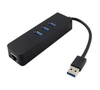Tweovnai Hub USB 3.0 Port Gigabit Ethernet 3 Ports pour Ordinateurs Portables CléS USB Disques Durs Mobiles Extendeurs USB