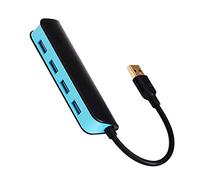 Tweovnai Hub USB 4 en 1 USB à 4 Ports USB3.0 5Gbps Hub Portable pour Ordinateur Portable PS4 PS5 Lecteur Flash Clavier Souris Lecteur de Carte