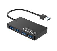 Tweovnai Hub USB, 4 Ports Ultra Mince USB 3.0 Hub Adaptateur Portable Extension Haute Vitesse Multi USB Hub Splitter Câble Adaptateur Plomb