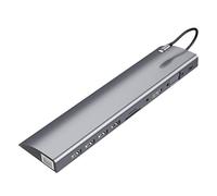 Tweovnai HUB USB C, Adaptateur HUB 11-en-1 de Type C avec 4K, Lecteur de Carte SD/TF, VGA, Port Ethernet Gigabit, Audio 3,5 Mm, USB 3.0