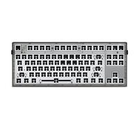 Tweovnai Kit de MéCanique MK870 Full RGB -éClairé LED Prise RemplaçAble à Chaud NKRO Programmable USB C BoîTier Noir Transparent