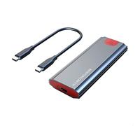 Tweovnai M2 SSD Case M.2 vers USB 3.1 Gen 2 10Gbps NVMe SSD BoîTier pour NVMe PCIE M Key/(B+M) Key SSD Disque Dur, M2 SSD Case CC