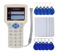 Tweovnai Mains Anglais RFID NFC Copieur Lecteur éCrivain Duplicateur 10 FréQuence Programmeur avec éCran Couleur Support T5577,EM4305