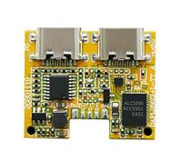 Tweovnai Module Adaptateur Audio NuméRique Double Type-C ALC5686LED ÉCouter des Chansons et Charger une Carte de DéCodage Audio NuméRique 2 en 1