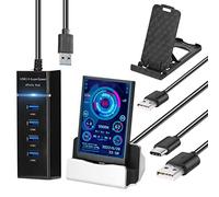 Tweovnai Moniteur D'Ordinateur pour BoîTier IPS 3.5 Pouces IPS Type-C éCran Secondaire CPU GPU RAM HDD Surveillance USB Affichage AIDA64