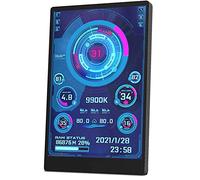 Tweovnai Moniteur D'Ordinateur pour BoîTier Mini ITX 3.5 Pouces IPS Type-C éCran Secondaire CPU GPU RAM HDD USB Affichage AIDA64 + Support