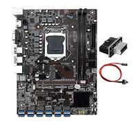 Tweovnai Nouvelle Carte MèRe MinièRe 12 Cartes B250C BTC + Adaptateur USB3.0 19P/20P vers Type-E + Câble de Commutation 12USB3.0 (PCIE) LGA1151 DDR4 MSATA
