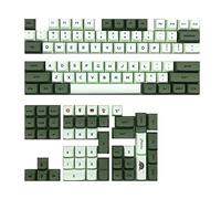 Tweovnai PBT Matcha Keycap XDA Capuchon de Clé Anglais Personnalisé à Profil éLevé pour MéCanique de pour Commutateur Cherry MX