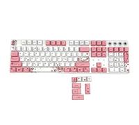 Tweovnai PBT Sublimation à Cinq CôTéS Capuchon de Clé Clavier MéCanique Capuchon de Clé 104 Touches de Hauteur de Jeu Capuchon de Clé Sublimation