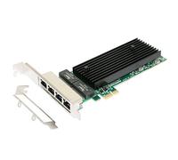 Tweovnai Puce de Carte RéSeau LAN RJ45 à 4 Ports PCIE X1 1000M PCIe Gigabit Ethernet pour RéSeau 82576EB (4 Ports)