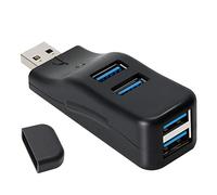 Tweovnai USB 3.0 HUB Adaptateur Extender Mini Splitter Box 4 Ports pour PC Portable TéLéPhone Mobile High Speed U Disk Reader