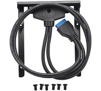 Tweovnai USB 3.0 Panneau Avant Hub 2 Port Expansion Bay 20 Broches vers USB3.0 Cable de Support pour Ordinateur PC
