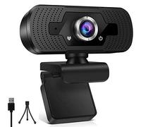 Tweovnai Webcam Full HD 1080P, Webcam USB Buit dans Le Microphone Prise en Charge de la Mise au Manuelle Brancher et Utiliser CaméRa Web avec TréPied Pc