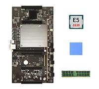 Tweovnai X79 H61 BTC Exploitation MinièRe Carte MèRe LGA 2011 DDR3 + E5 2630 CPU + RECC 4G DDR3 RAM + Support Thermique Pad 3060 3080 Carte Graphique